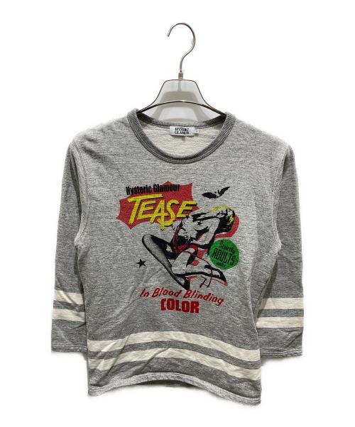 Hysteric Glamour（ヒステリックグラマー）Hysteric Glamour (ヒステリックグラマー) プリントスウェット グレー サイズ:Sの古着・服飾アイテム