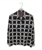 Needlesニードルズ）の古着「Classic Shirt-R/C Lawn Cloth/Papillon Plaid　MR179」｜ブラック