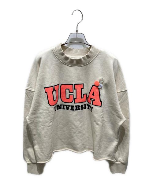 newtone（ニュートン）newtone (ニュートン) クルーネックスウェット　091HAW80-1131 ベージュ サイズ:FREEの古着・服飾アイテム