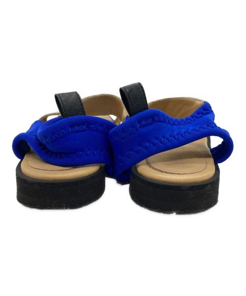 MM6 Maison Margiela（エムエムシックスメゾンマルジェラ）MM6 Maison Margiela (エムエムシックスメゾンマルジェラ) Tストラップオープントゥサンダル アイボリー×ブルー サイズ:36の古着・服飾アイテム
