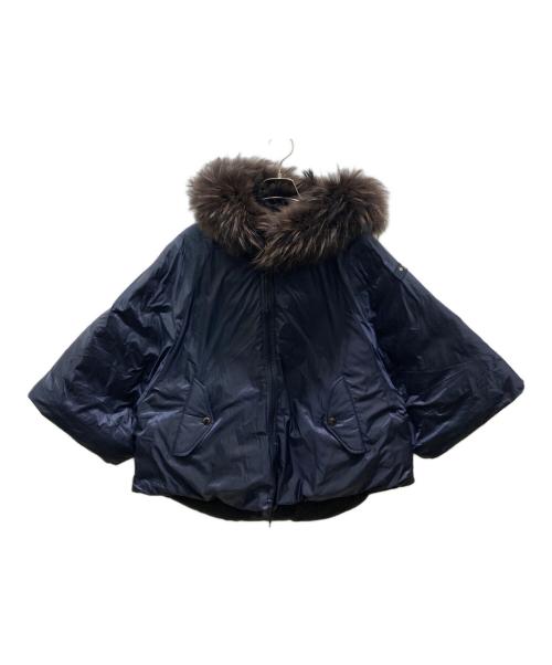 TATRAS（タトラス）TATRAS (タトラス) リバーシブルダウンポンチョ ネイビー×ブラック サイズ:記載なしの為実寸参照の古着・服飾アイテム
