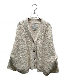 Lauren Manoogian（ローレン マヌージアン）の古着「SHAKER カーディガン　23080510001210」｜ホワイト