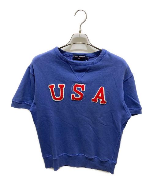 POLO SPORT（ポロスポーツ）POLO SPORT (ポロスポーツ) 半袖スウェット ブルー サイズ:Mの古着・服飾アイテム