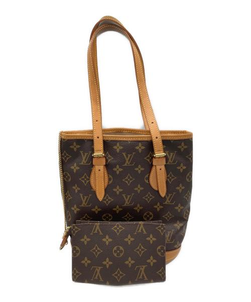 LOUIS VUITTON（ルイ ヴィトン）LOUIS VUITTON (ルイ ヴィトン) ショルダーバッグ　M42238　モノグラム バケットPM　VI0011 ブラウンの古着・服飾アイテム
