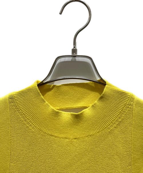 ESTNATION（エストネーション）ESTNATION (エストネーション) バックスリットアメリカンスリーブニット イエロー サイズ:Fの古着・服飾アイテム