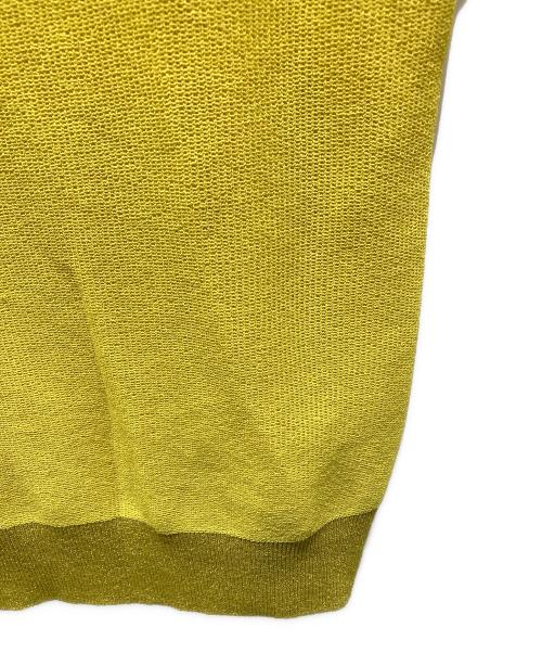 ESTNATION（エストネーション）ESTNATION (エストネーション) バックスリットアメリカンスリーブニット イエロー サイズ:Fの古着・服飾アイテム