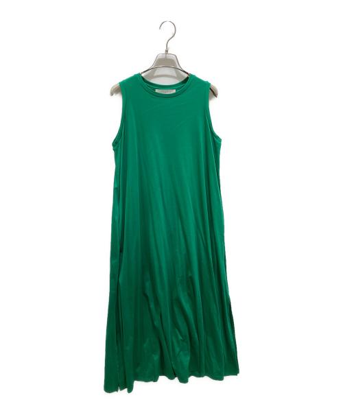 ESTNATION（エストネーション）ESTNATION (エストネーション) Aラインジャージーマキシワンピース　21-109-11-040394 グリーン サイズ:Fの古着・服飾アイテム