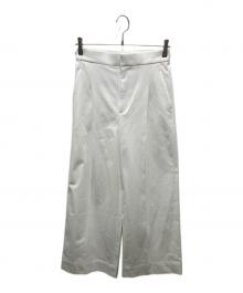 ESTNATION（エストネーション）の古着「ツイルワイドパンツ　21-109-07-040424」｜ホワイト