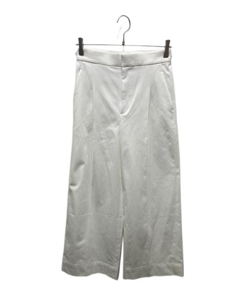 ESTNATION（エストネーション）ESTNATION (エストネーション) ツイルワイドパンツ　21-109-07-040424 ホワイト サイズ:38の古着・服飾アイテム