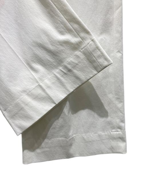 ESTNATION（エストネーション）ESTNATION (エストネーション) ツイルワイドパンツ　21-109-07-040424 ホワイト サイズ:38の古着・服飾アイテム