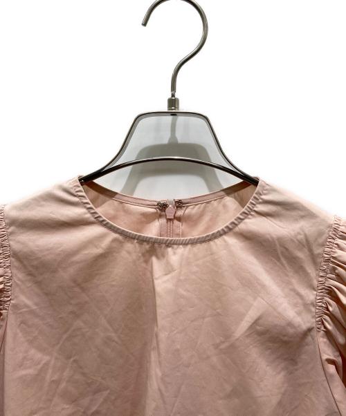 anplegant（アンプレガント）anplegant (アンプレガント) シャーリングブラウス　23107 ピンク サイズ:Fの古着・服飾アイテム