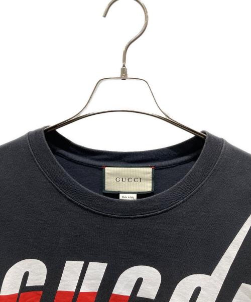 GUCCI（グッチ）GUCCI (グッチ) ブレードプリントTシャツ　565806 XJAZY ブラック サイズ:XLの古着・服飾アイテム