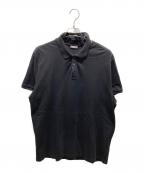MONCLERモンクレール）の古着「ロゴワッペンポロシャツ　F20918A70510 84556」｜ブラック