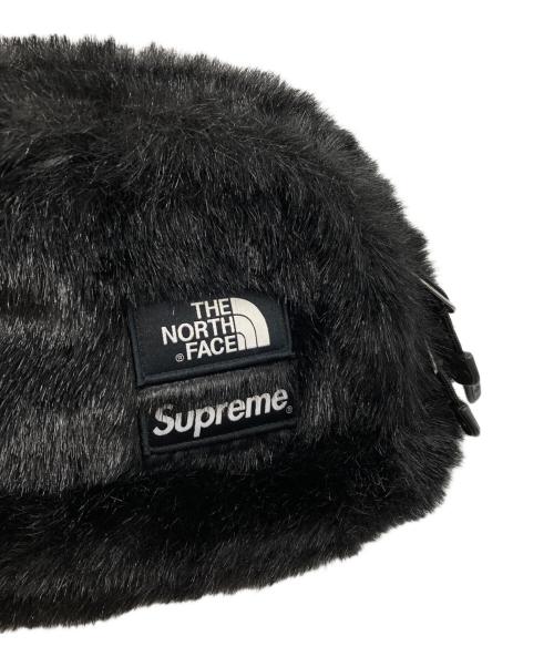 SUPREME（シュプリーム）SUPREME (シュプリーム) THE NORTH FACE (ザ ノース フェイス) Faux Fur Waist Bag ブラックの古着・服飾アイテム
