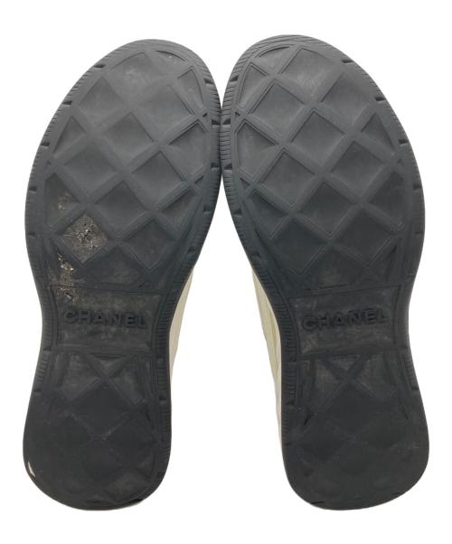 CHANEL（シャネル）CHANEL (シャネル) ココマークファブリックスニーカー　G35618 ホワイト サイズ:41の古着・服飾アイテム