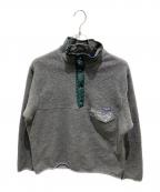 Patagoniaパタゴニア）の古着「スナップフリースジャケット　1-800-523-9597」｜グレー