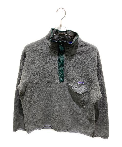 Patagonia（パタゴニア）Patagonia (パタゴニア) スナップフリースジャケット　1-800-523-9597 グレー サイズ:Lの古着・服飾アイテム