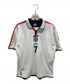 UMBROアンブロ）の古着「2003-2005 England reversible Home Shirt」｜ホワイト