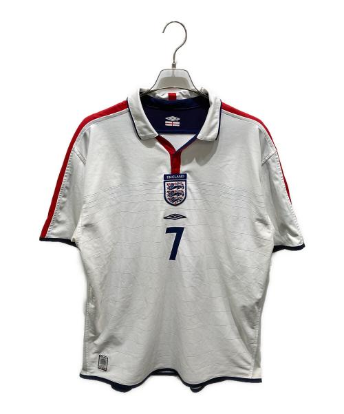 UMBRO（アンブロ）UMBRO (アンブロ) 2003-2005 England reversible Home Shirt ホワイト サイズ:XLの古着・服飾アイテム