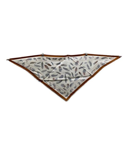 HERMES（エルメス）HERMES (エルメス) PLUMES par Henride Linares　ポワントゥ ブラウンの古着・服飾アイテム