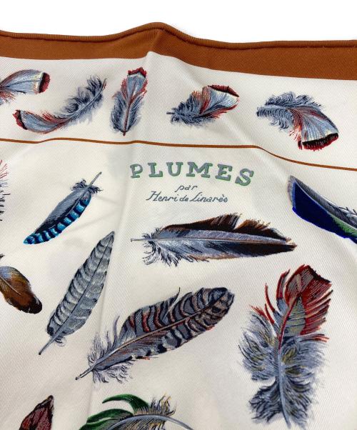 HERMES（エルメス）HERMES (エルメス) PLUMES par Henride Linares　ポワントゥ ブラウンの古着・服飾アイテム