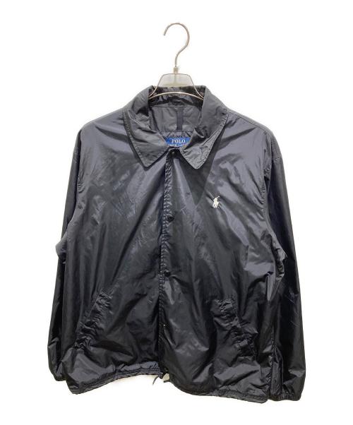 POLO RALPH LAUREN（ポロ・ラルフローレン）POLO RALPH LAUREN (ポロ・ラルフローレン) ナイロンコーチジャケット ブラック サイズ:Lの古着・服飾アイテム