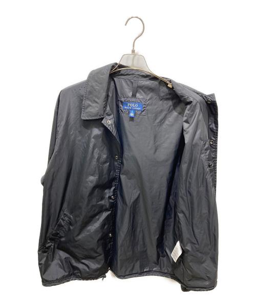 POLO RALPH LAUREN（ポロ・ラルフローレン）POLO RALPH LAUREN (ポロ・ラルフローレン) ナイロンコーチジャケット ブラック サイズ:Lの古着・服飾アイテム