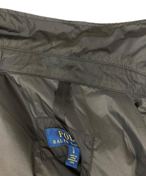 POLO RALPH LAUREN（ポロ・ラルフローレン）POLO RALPH LAUREN (ポロ・ラルフローレン) ナイロンコーチジャケット ブラック サイズ:Lの古着・服飾アイテム
