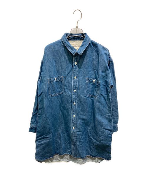 Veritecoeur（ヴェリテクール）Veritecoeur (ヴェリテクール) リネン混デニムワンピース インディゴ サイズ:Fの古着・服飾アイテム