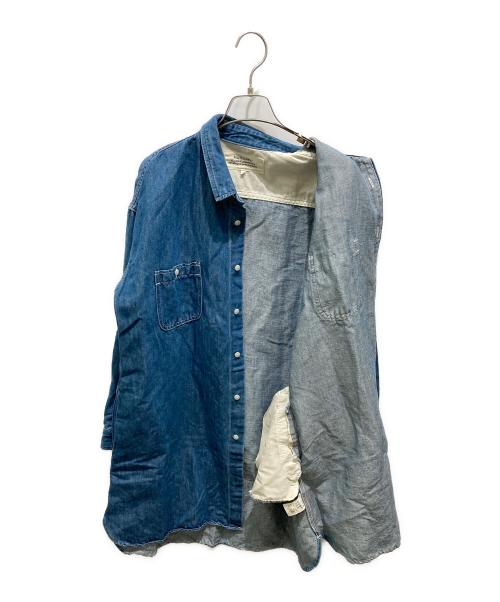 Veritecoeur（ヴェリテクール）Veritecoeur (ヴェリテクール) リネン混デニムワンピース インディゴ サイズ:Fの古着・服飾アイテム