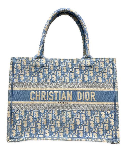 Christian Dior（クリスチャン ディオール）Christian Dior (クリスチャン ディオール) BOOK TOTE BAG MEDIUM　M1296ZRIW　トロッター　50-MA-0281　 21年 ブルーの古着・服飾アイテム