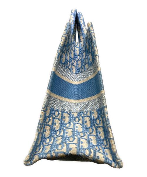 Christian Dior（クリスチャン ディオール）Christian Dior (クリスチャン ディオール) BOOK TOTE BAG MEDIUM　M1296ZRIW　トロッター　50-MA-0281　 21年 ブルーの古着・服飾アイテム