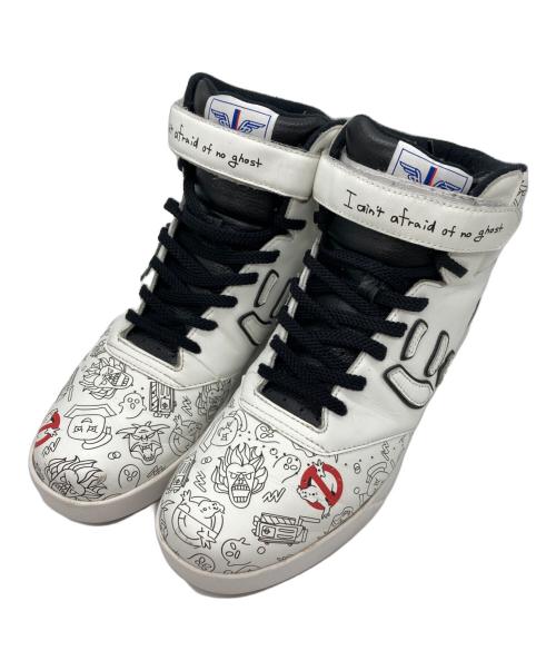 GHOST BUSTERS（ゴーストバスターズ）GHOST BUSTERS (ゴーストバスターズ) Sangacio (サンガッチョ) にゅ (ニュ) ハイカットスニーカー ホワイト サイズ:27.5の古着・服飾アイテム