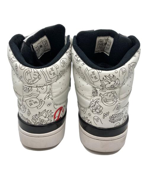 GHOST BUSTERS（ゴーストバスターズ）GHOST BUSTERS (ゴーストバスターズ) Sangacio (サンガッチョ) にゅ (ニュ) ハイカットスニーカー ホワイト サイズ:27.5の古着・服飾アイテム