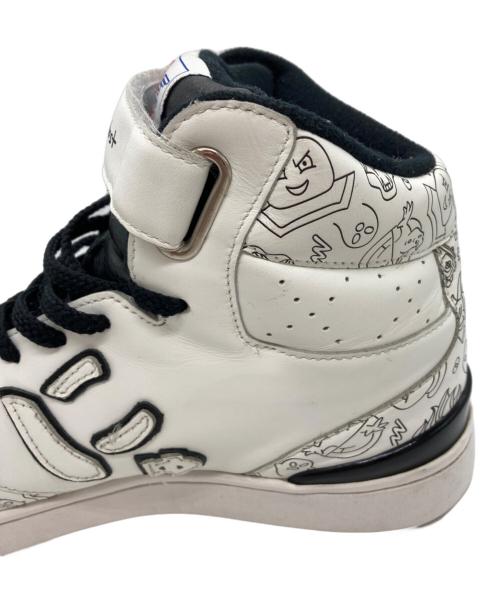 GHOST BUSTERS（ゴーストバスターズ）GHOST BUSTERS (ゴーストバスターズ) Sangacio (サンガッチョ) にゅ (ニュ) ハイカットスニーカー ホワイト サイズ:27.5の古着・服飾アイテム