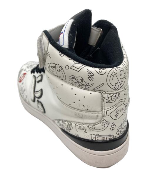 GHOST BUSTERS（ゴーストバスターズ）GHOST BUSTERS (ゴーストバスターズ) Sangacio (サンガッチョ) にゅ (ニュ) ハイカットスニーカー ホワイト サイズ:27.5の古着・服飾アイテム