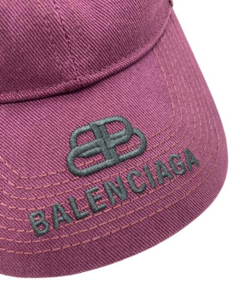 BALENCIAGA（バレンシアガ）BALENCIAGA (バレンシアガ) HAT BB VISOR CAP　577548 パープルの古着・服飾アイテム