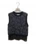 Ameri（アメリ）の古着「LACE COMBINE JACQUARD KNIT」｜ブラック