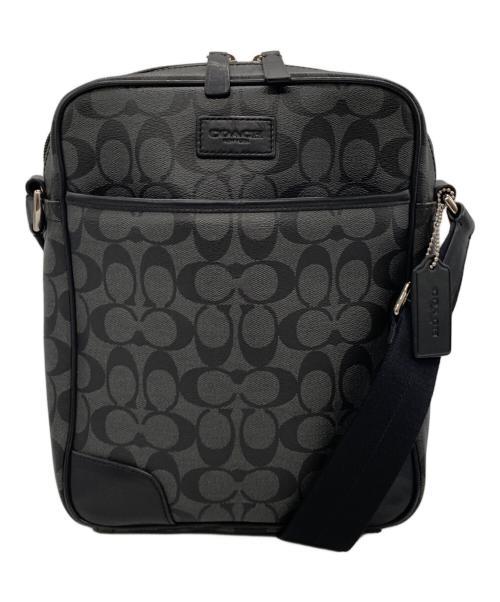 COACH（コーチ）COACH (コーチ) シグネチャーショルダーバッグ ブラックの古着・服飾アイテム