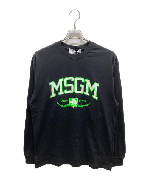 MSGM（エムエスジーエム）MSGM (エムエスジーエム) ロングスリーブカットソー　3340MM201F ブラック サイズ:S 未使用品の古着・服飾アイテム
