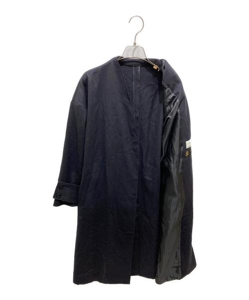 SHIPS（シップス）SHIPS (シップス) MANTECO ノーカラー コート ブラック サイズ:38 未使用品の古着・服飾アイテム