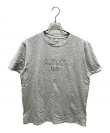 A.P.C.（アーペーセー）の古着「ロゴプリントTシャツ」｜グレー