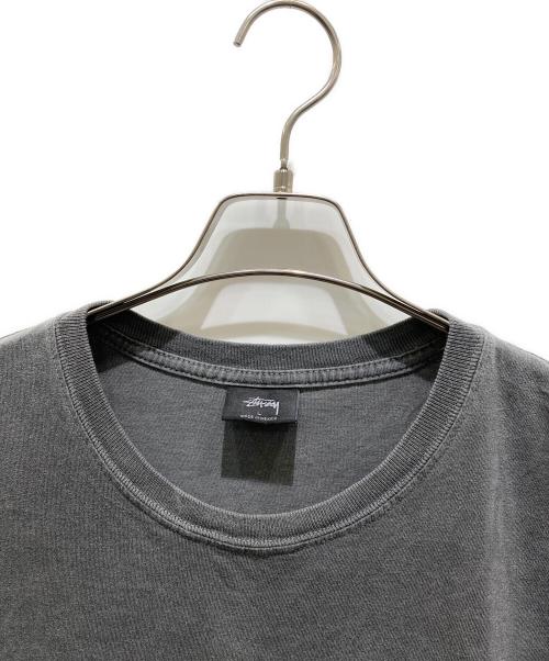 stussy（ステューシー）stussy (ステューシー) 刺繍ロゴTシャツ グレー サイズ:Lの古着・服飾アイテム