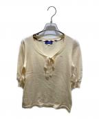 BURBERRY BLUE LABELバーバリーロンドンブルーレーベル）の古着「ニット」｜ホワイト