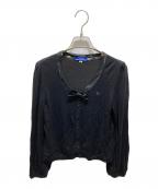 BURBERRY BLUE LABELバーバリーロンドンブルーレーベル）の古着「カーディガン」｜ブラック