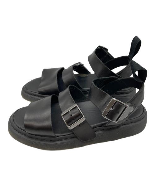 Dr.Martens（ドクターマーチン）Dr.Martens (ドクターマーチン) GRYPHON レザーサンダル　15695001 ブラック サイズ:8の古着・服飾アイテム