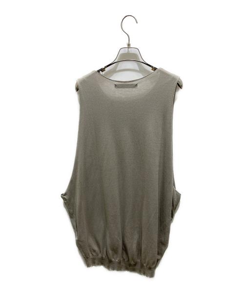 mizuiro-ind（ミズイロインド）mizuiro-ind (ミズイロインド) ノースリーブニットワンピース グレー サイズ:記載無しの為実寸参照の古着・服飾アイテム