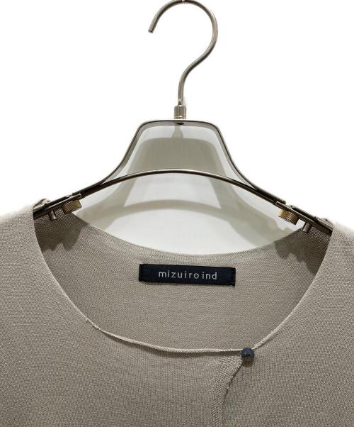 mizuiro-ind（ミズイロインド）mizuiro-ind (ミズイロインド) ノースリーブニットワンピース グレー サイズ:記載無しの為実寸参照の古着・服飾アイテム