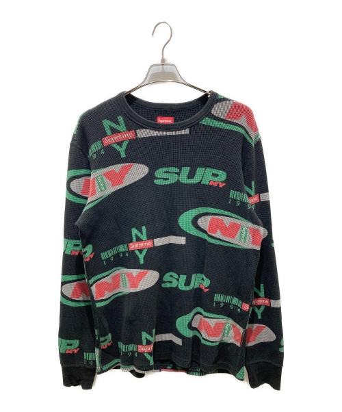 SUPREME（シュプリーム）SUPREME (シュプリーム) NY Waffle Thermal ブラック サイズ:Mの古着・服飾アイテム