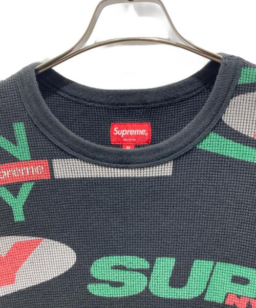 SUPREME（シュプリーム）SUPREME (シュプリーム) NY Waffle Thermal ブラック サイズ:Mの古着・服飾アイテム